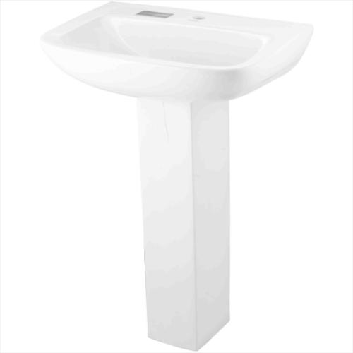 Wash Basin with Pedestal White/Ivory